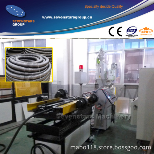 Plastic PE Single Wall Corrugated Pipe Making Machine, Wire Conduit Pipe Production Line